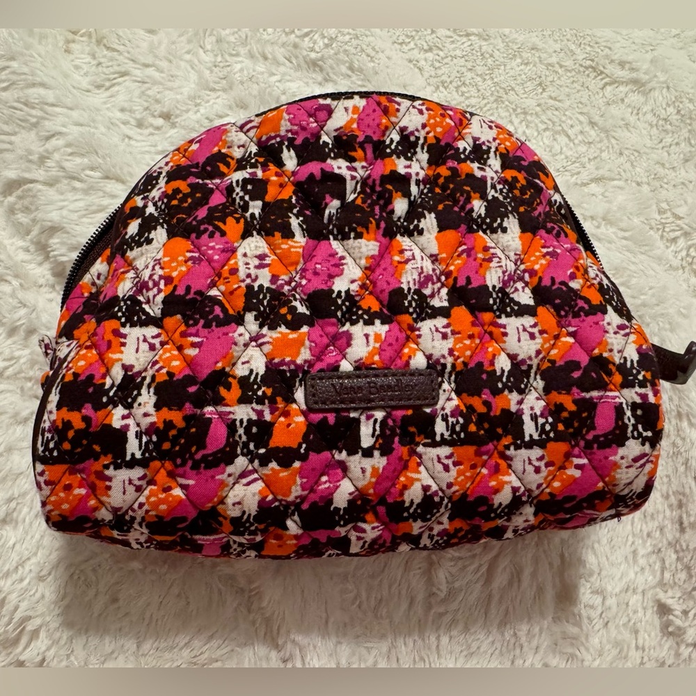 Vera Bradley Houndstooth Tweed Small Makeup Bag
